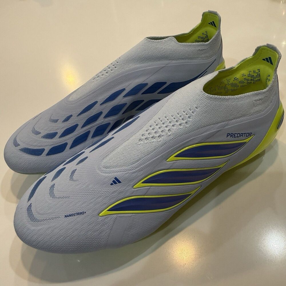 Adidas Predator Elite Laceless FG Ice Cold Precision Pack Men's Size 8.5 JS0410